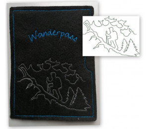 Stickserie - Hiking Wandern Line Art 7